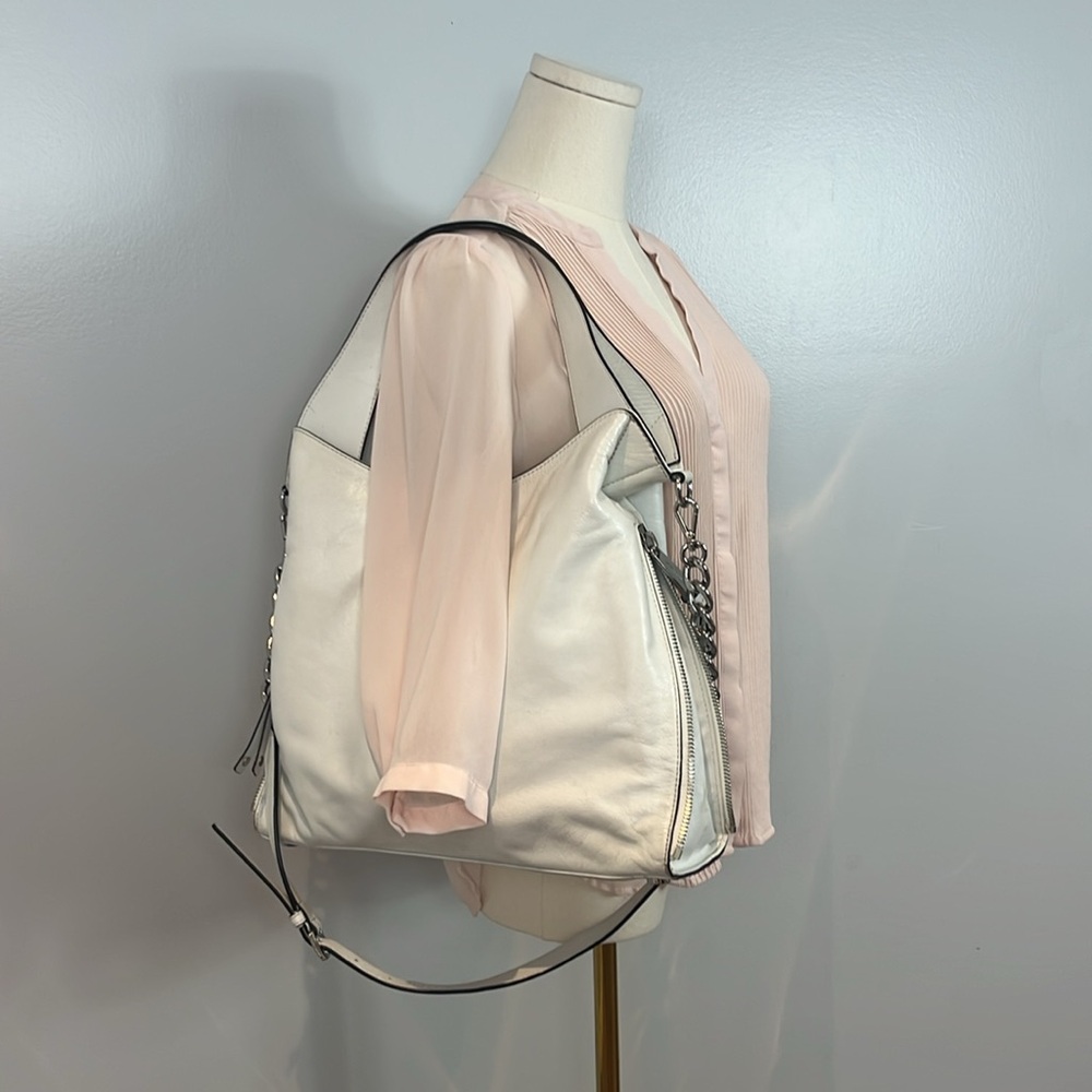 Michael Kors Optic White Devon Bag - Picture 13 of 16